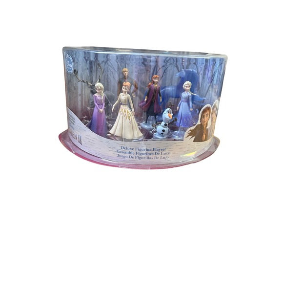 Disney Frozen II Deluxe Figurine Playset Collection Anna Elsa Kristoff Olaf - Picture 1 of 7